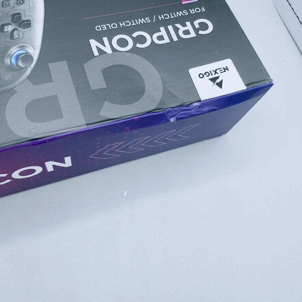 NexiGo Gripcon Switch OLED Controller Hall Joystick Turbo Motion Clear Gamepad